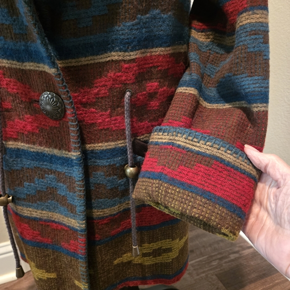 Double D Ranch Wool Blend Saddle Blanket Jacket - Picture 6 of 14